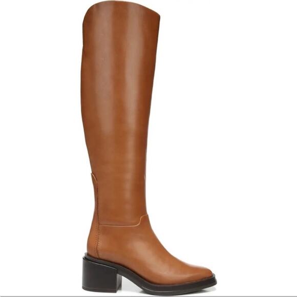 EUC Franco Sarto “Dorica” tall side zip leather over the knee boots camel riding - Picture 2 of 14